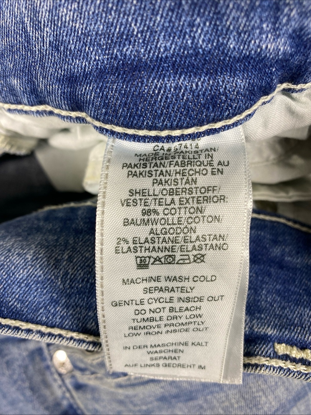 True Religion Ricky Relaxed‎ Straight Jeans Men’s 34X32 Blue Light Wash - Picture 4 of 9